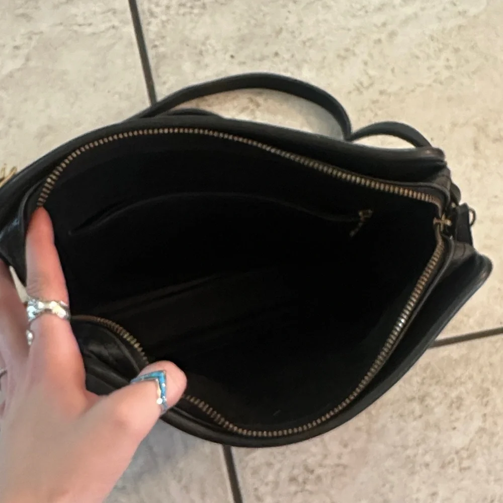 Coach Sutton Black Leather Crossbody Bag 9814 - Picture 10 of 12